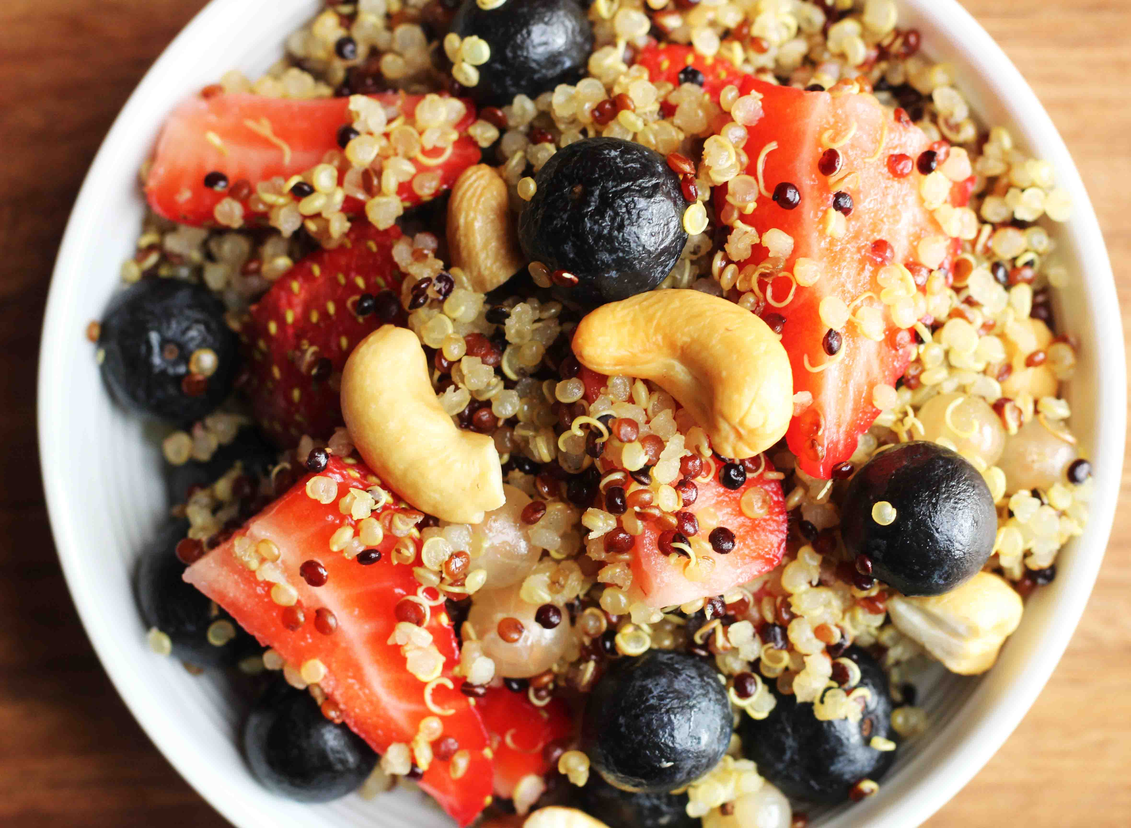Breakfast Quinoa & Berries Salad – Salt and Tamarind