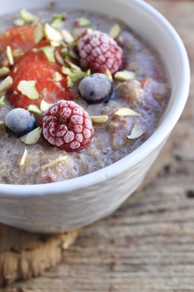 Quinoa & Berries Breakfast Porridge | Salt and Tamarind